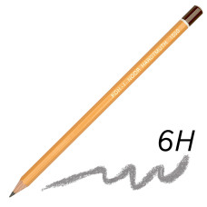 Карандаш чернографитный Koh-i-Noor 1500 6H